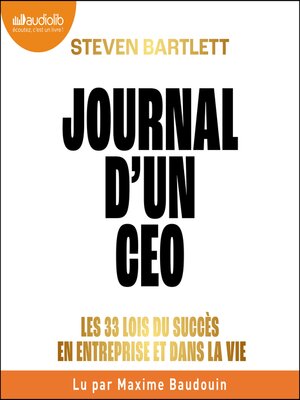 cover image of Journal d'un CEO